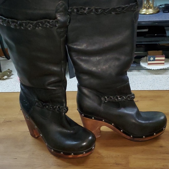 UGG Shoes - UGG Australia Women's Black UGG Heeled Boots